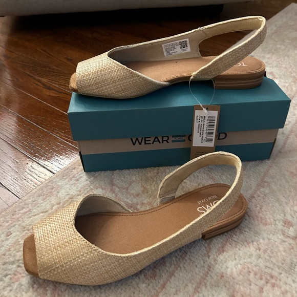 Toms Natural Woven Espadrille Slingbacks - Picture 5 of 5